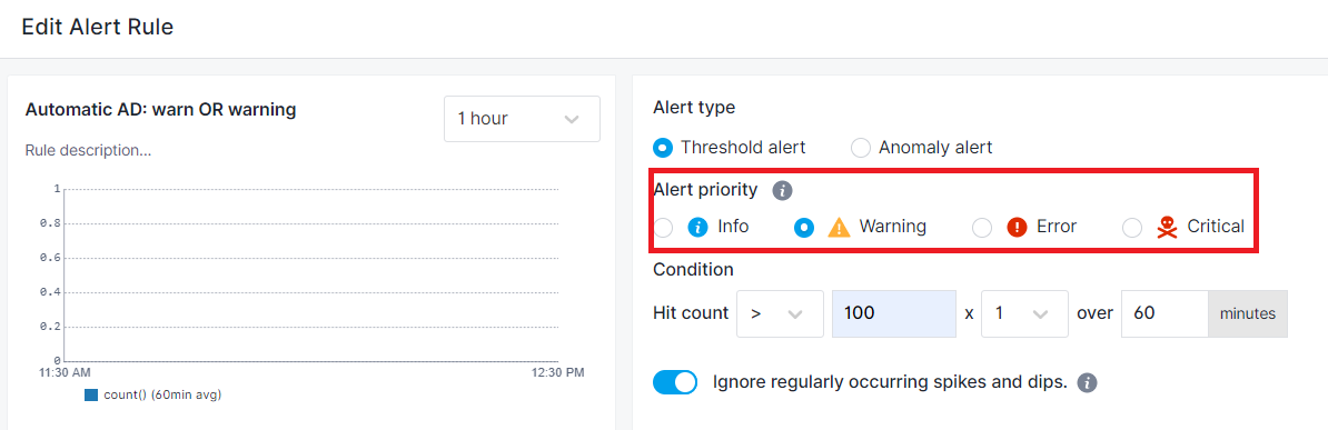 Alert Priority Alert Priority