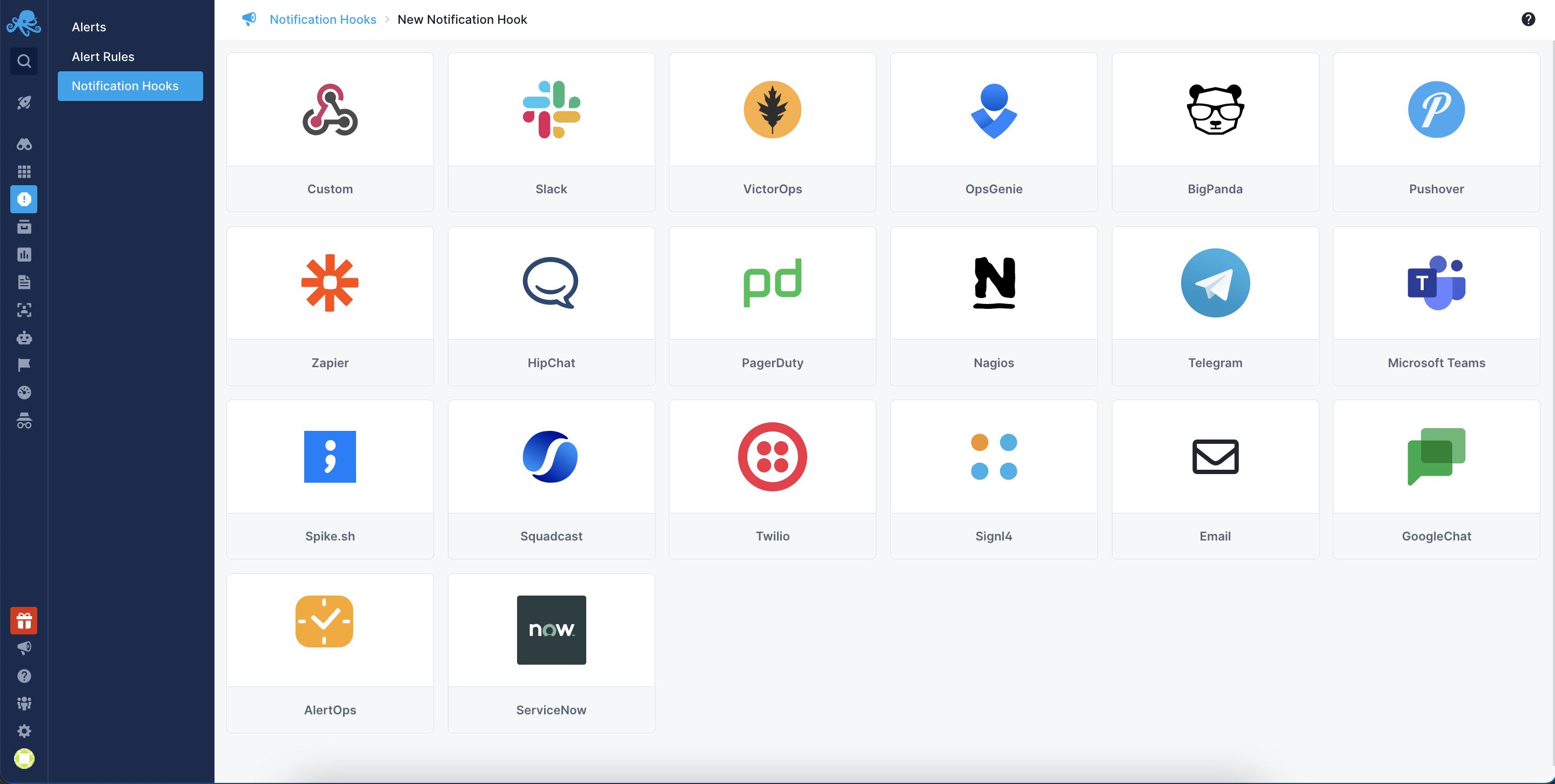Sematext Notification Hook Sematext Notification Hooks